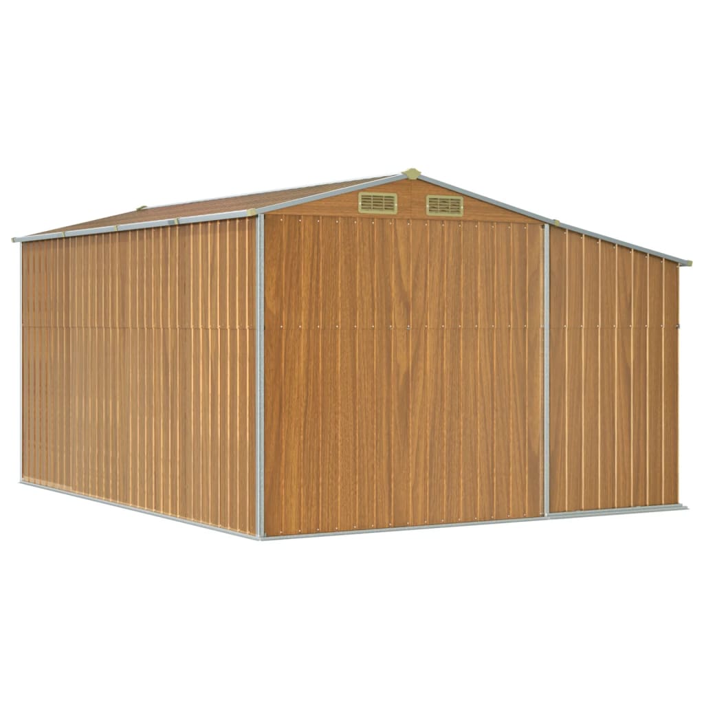 Gerätehaus Grün 277x192,5x179 cm Verzinkter Stahl