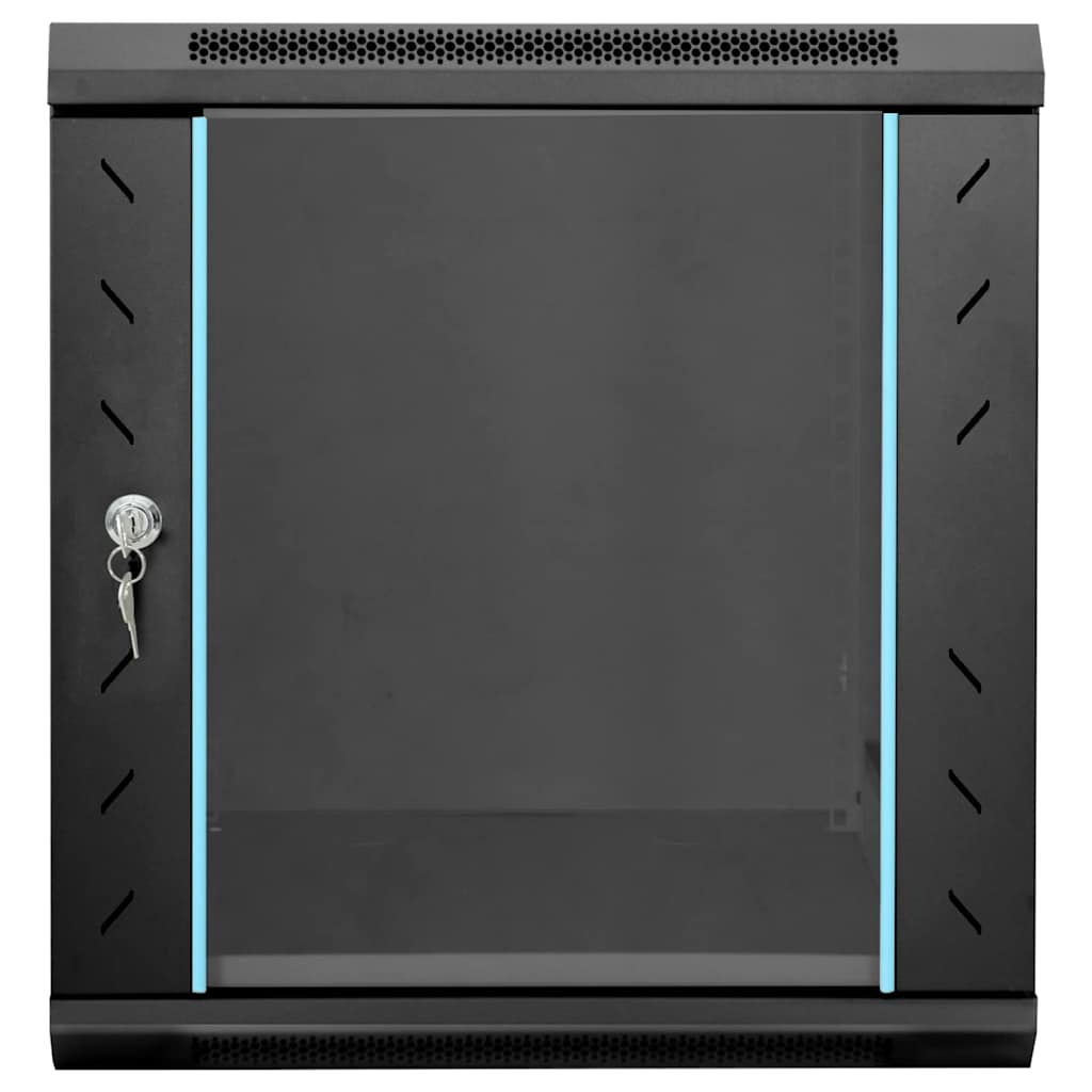 Netzwerkschrank mit Speicher Grau 60 x 45 x 28 cm Stahl