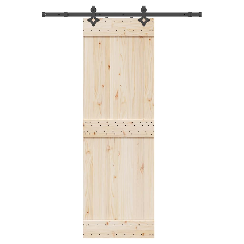 Schiebetürbeschlag-Set SKIEN 183 cm Stahl Schwarz
