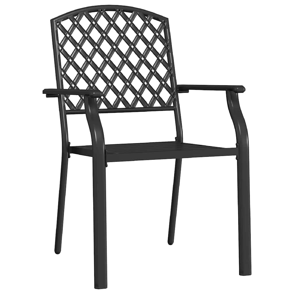 Gartenstuhl 2 pcs Anthrazit 56 x 65 x 89 cm Stahl