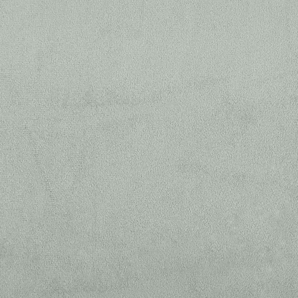 Bettgestell "Dover" Hellgrau 80x200 cm Samt