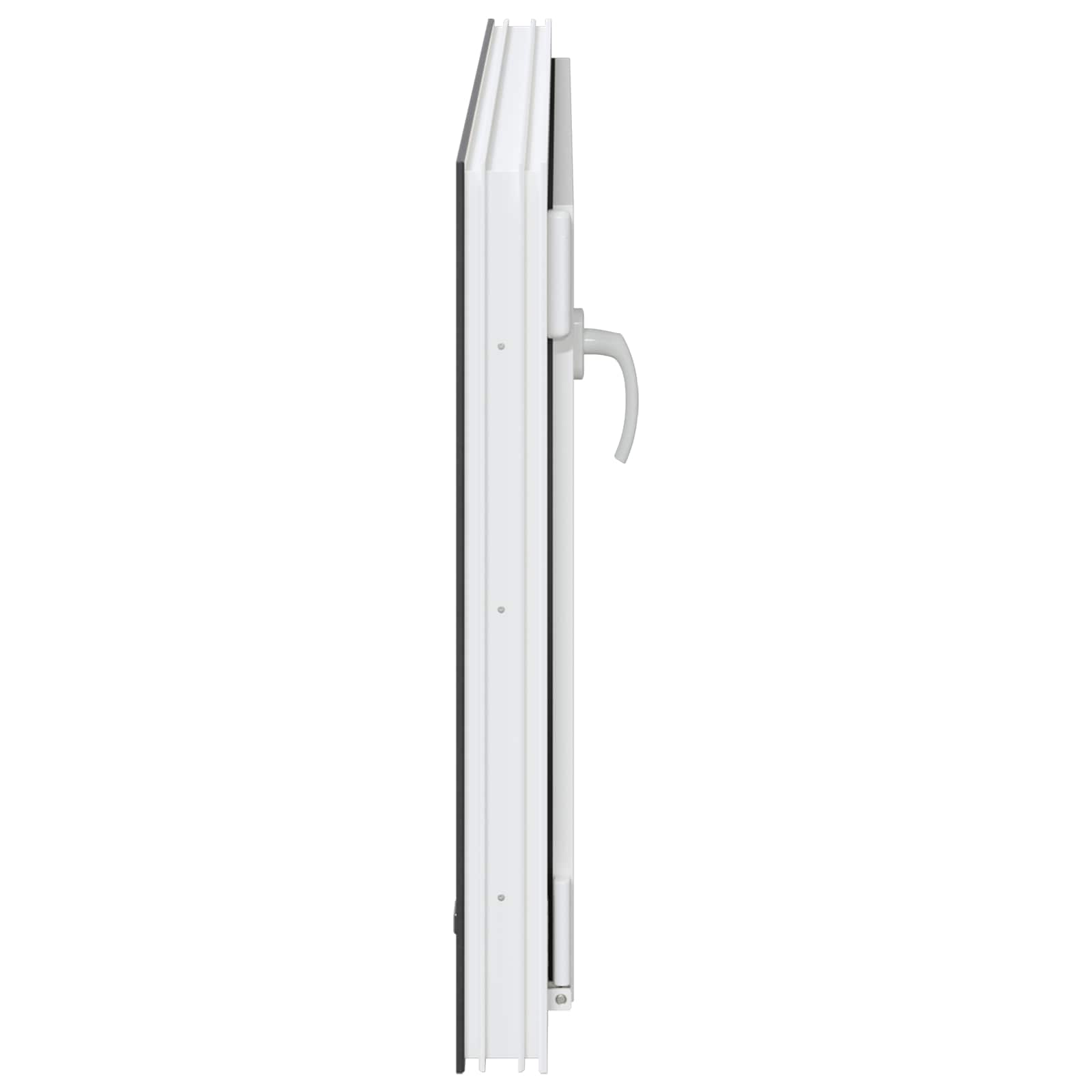 Kellerfenster RISOR 50 x 50 cm PVC und Glas Weiß