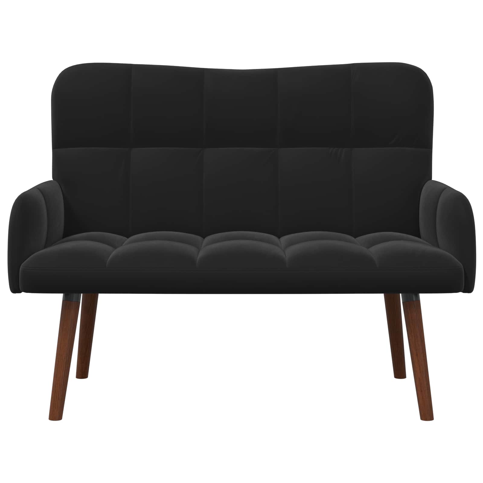2-Sitzer Sofa Hellgrau 115 x 61 x 87 cm Samt (V)
