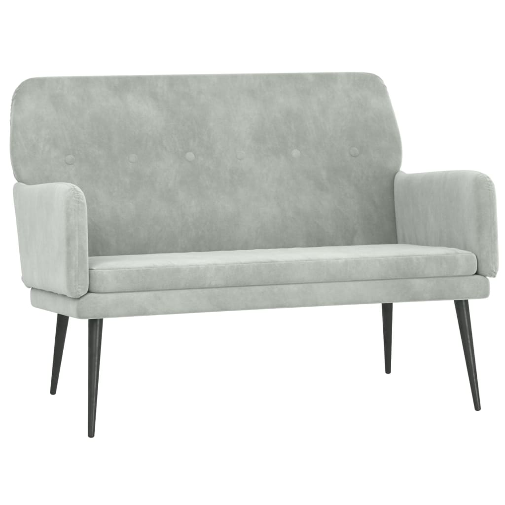 Sitzbank Schwarz 108x79x79 cm Samt