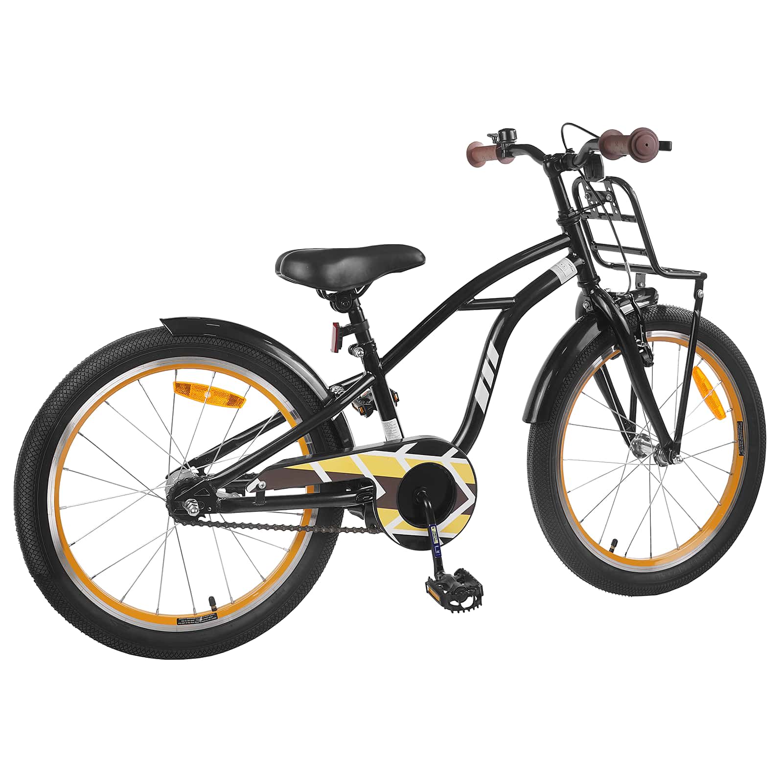 Kinderfahrrad 16 Zoll für 4-6 Jahre alt Schwarz