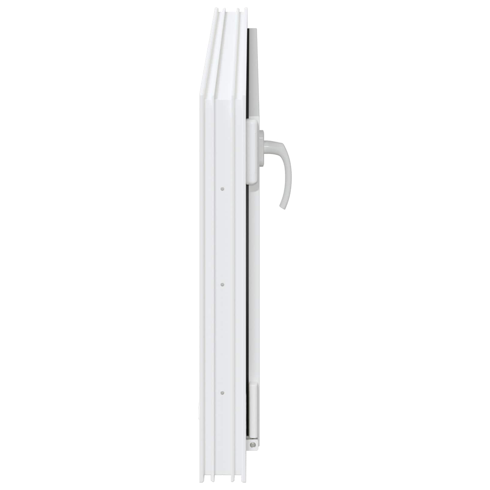 Kellerfenster RISOR 50 x 50 cm PVC und Glas Weiß