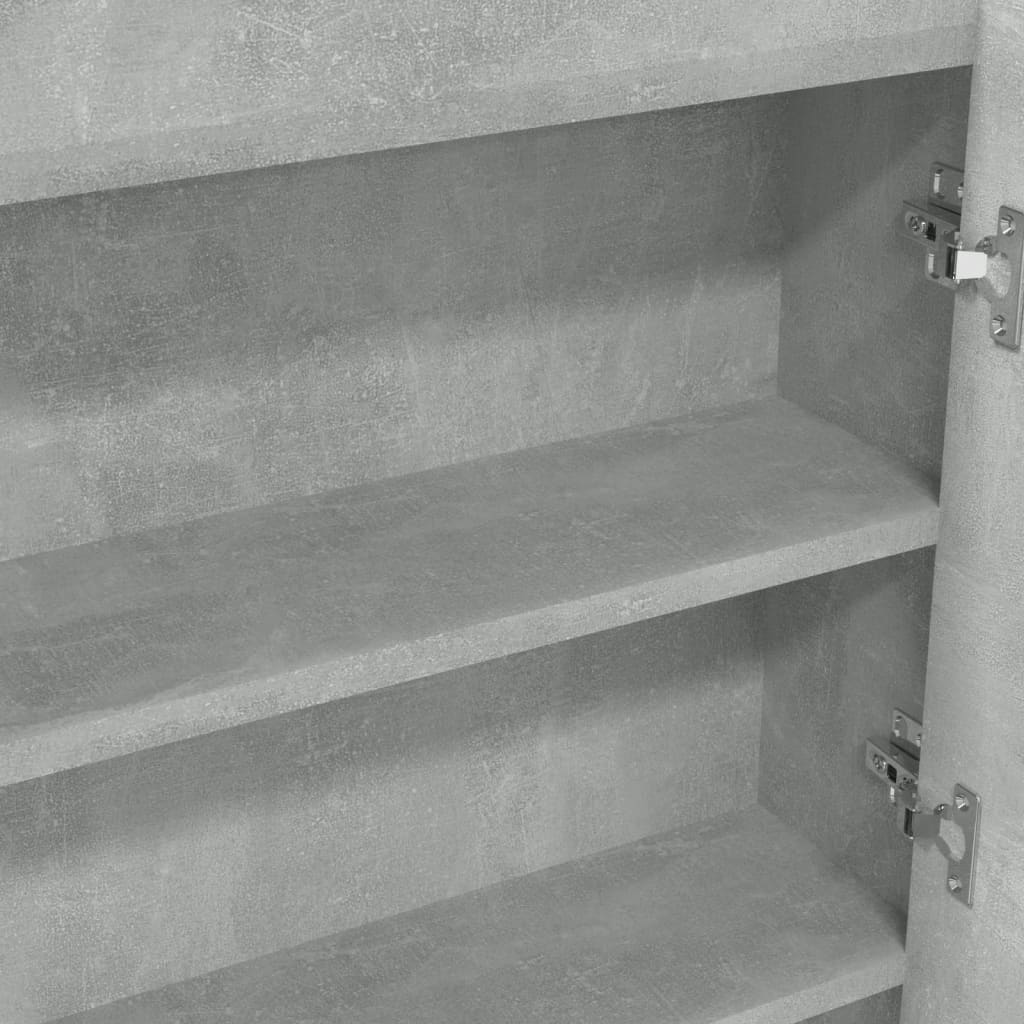 Spiegelschrank fürs Bad 80x15x60 cm Glänzend Schwarz