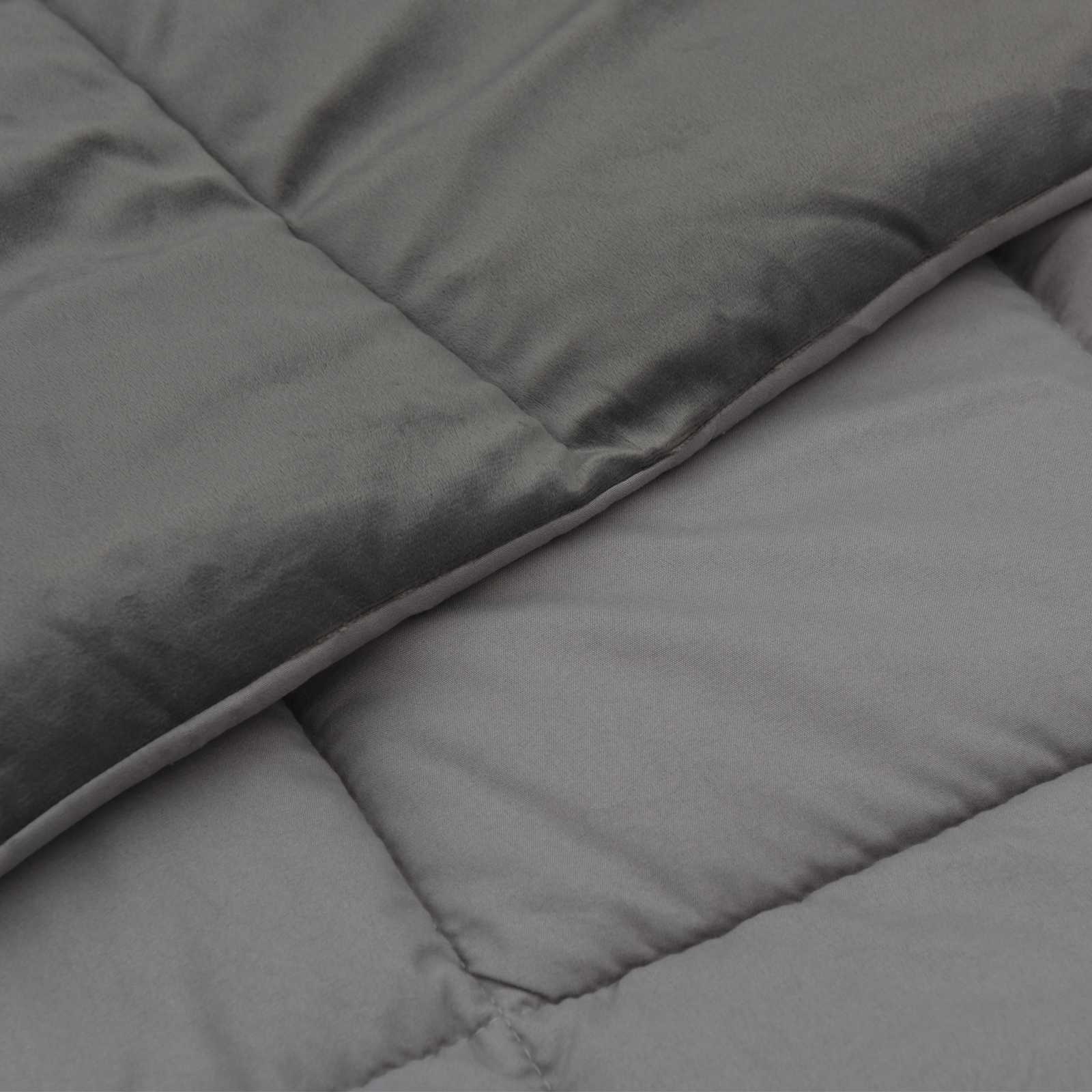 Sommerdecke Gesteppt Anthrazit 135 x 200 cm Mikrofaser