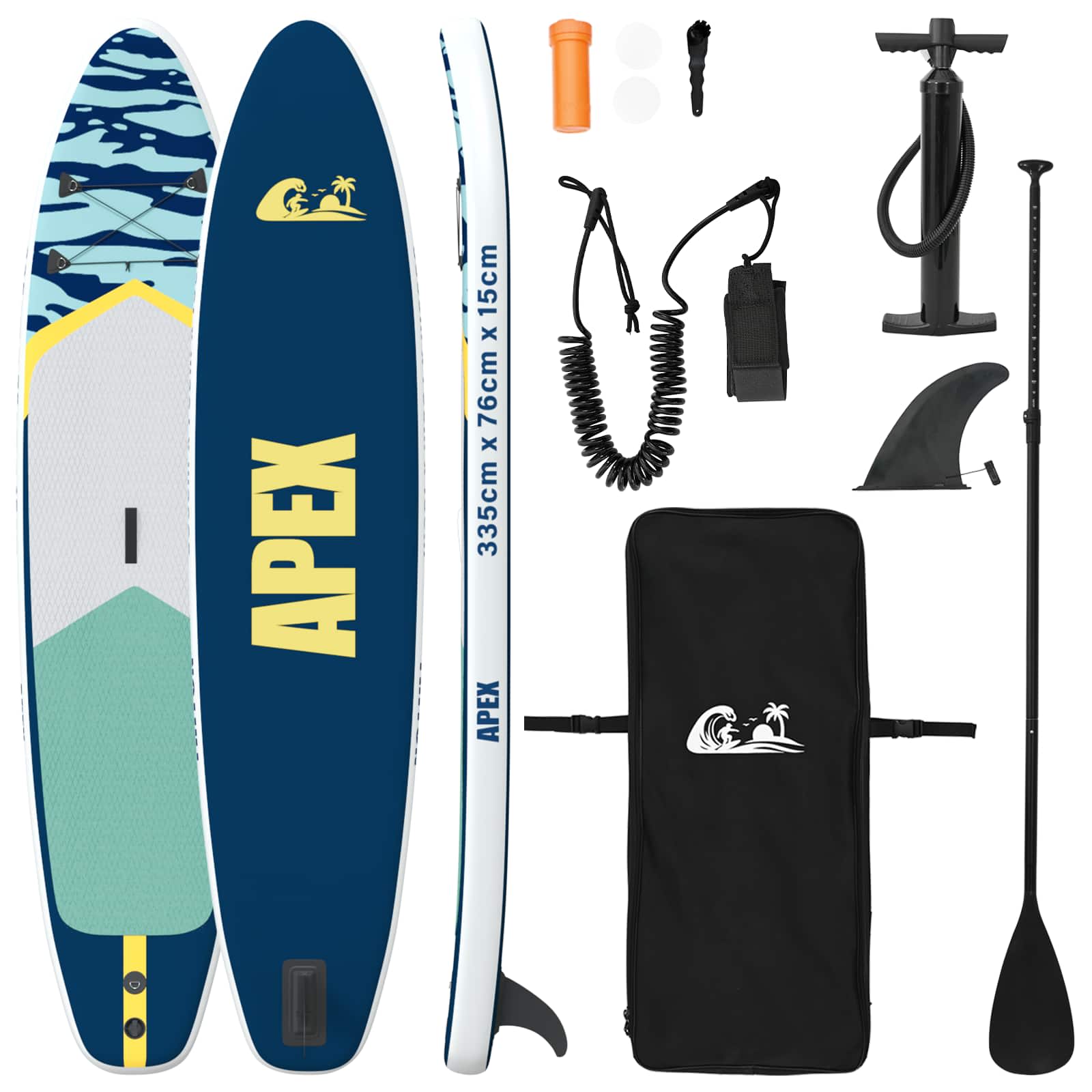 Aufblasbares Stand Up Paddle Board HYDROS 305 x 76 x 15 cm für