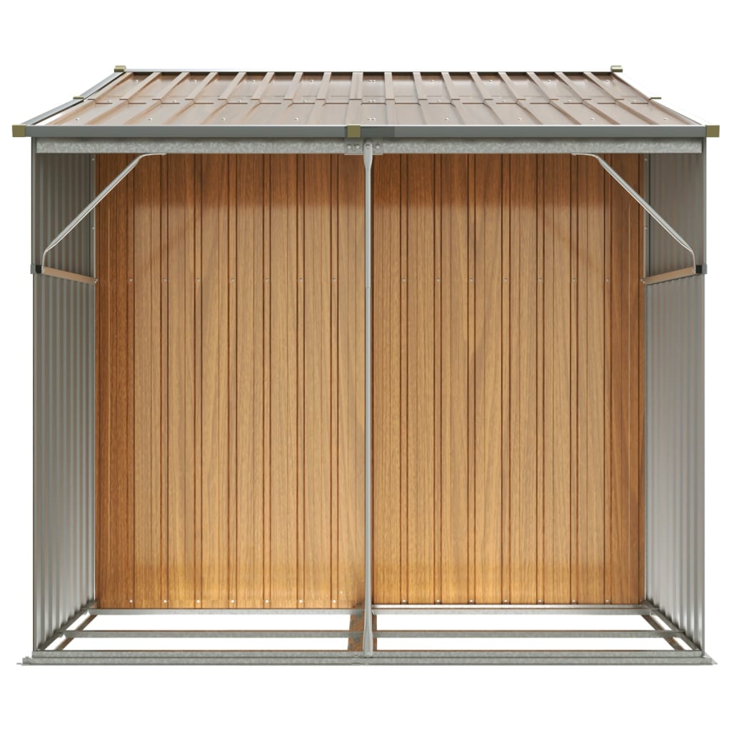 Gerätehaus Grün 277x192,5x179 cm Verzinkter Stahl