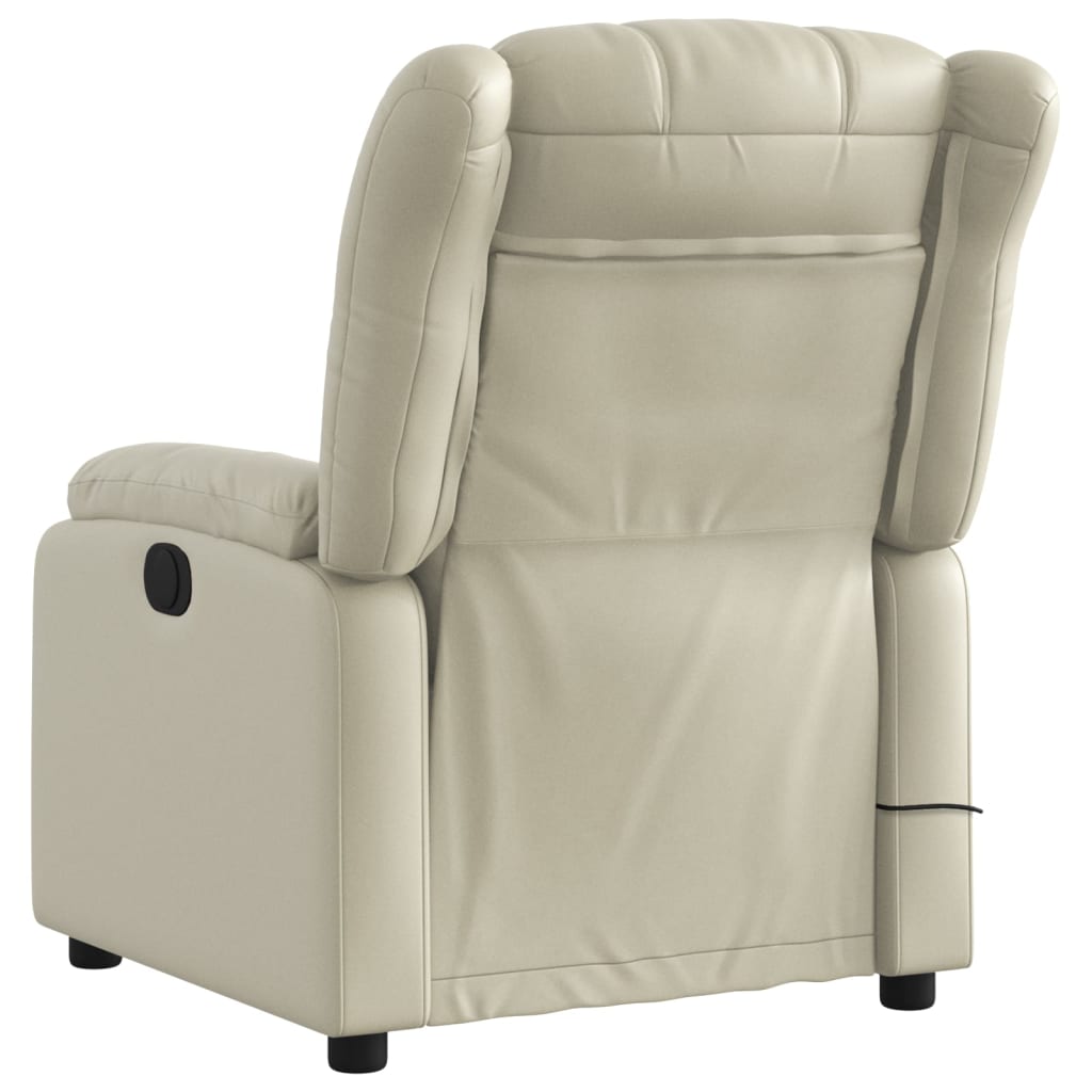 Massage-Relaxsessel, Kunstleder, Schwarz