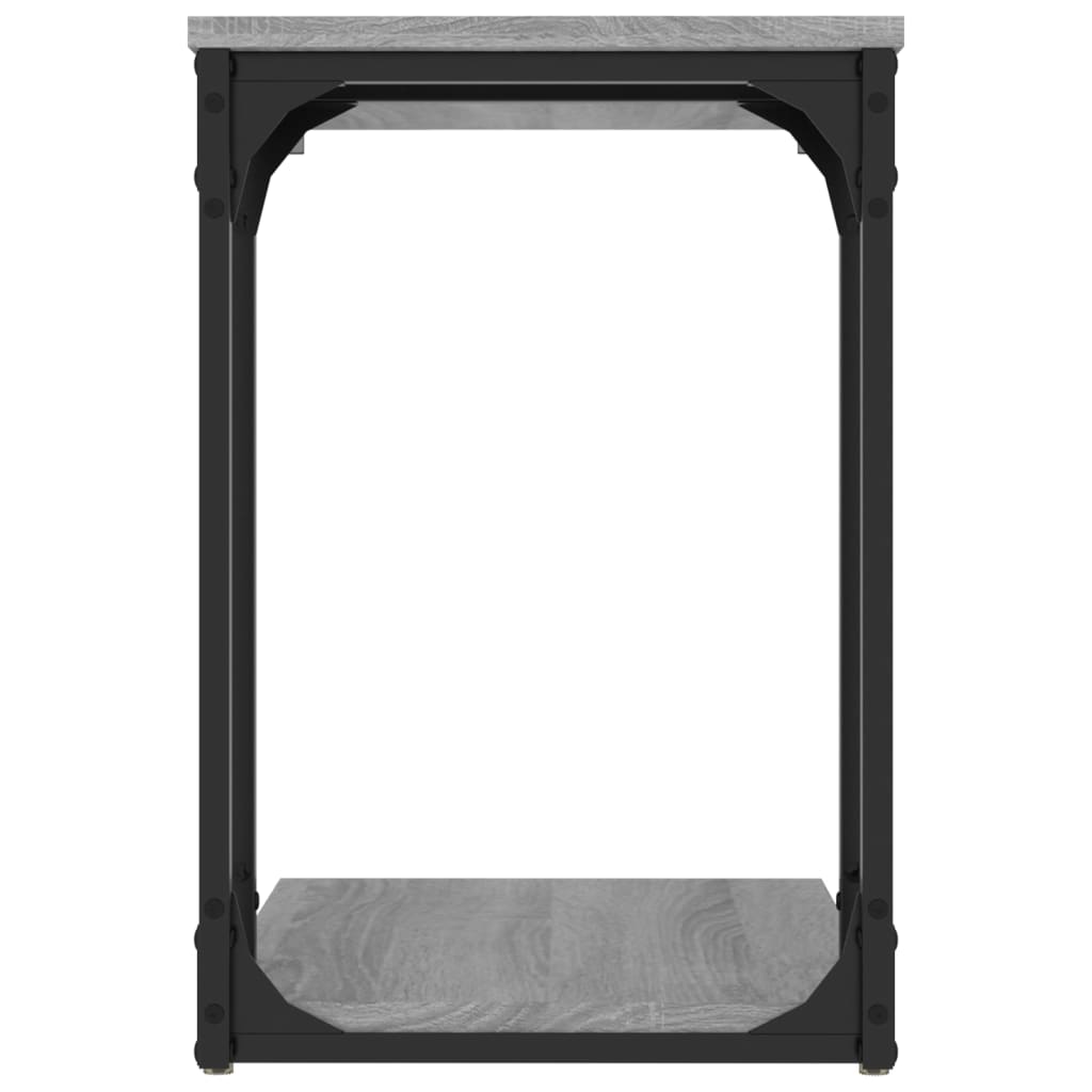 Beistelltisch Schwarz 50x35x52 cm Holzwerkstoff