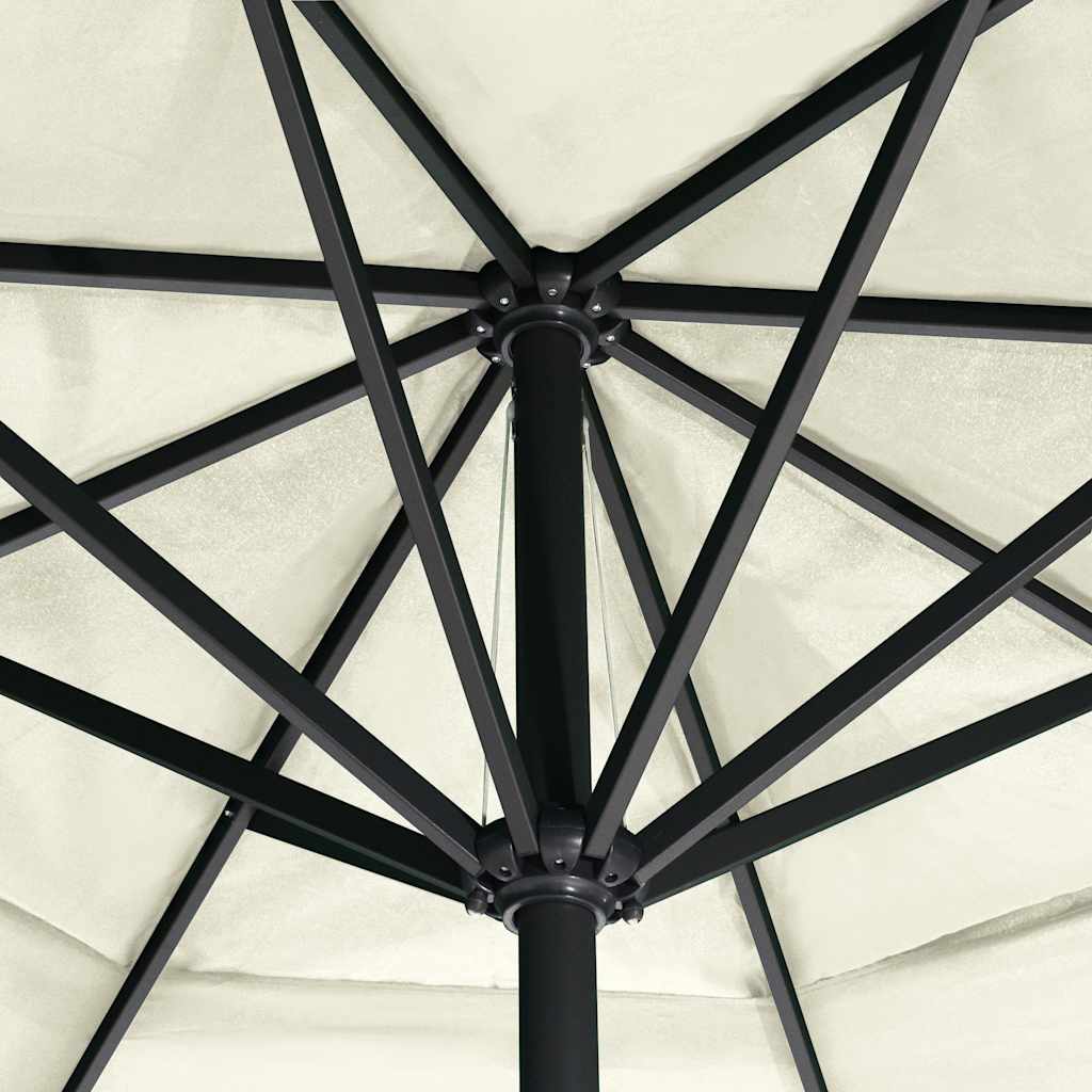 Sonnenschirm Weiß Aluminium 500 cm