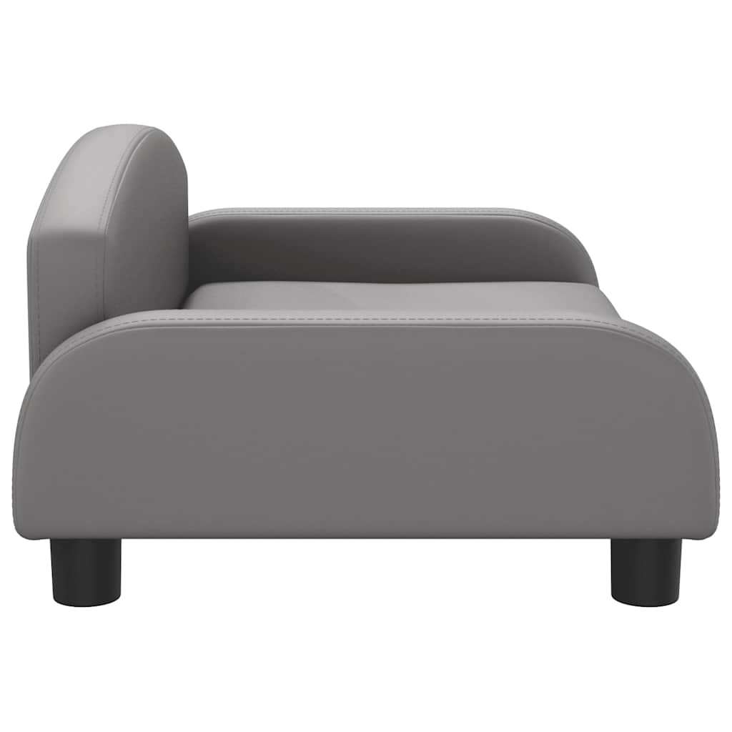 Kindersofa Schwarz 70x45x30 cm Kunstleder