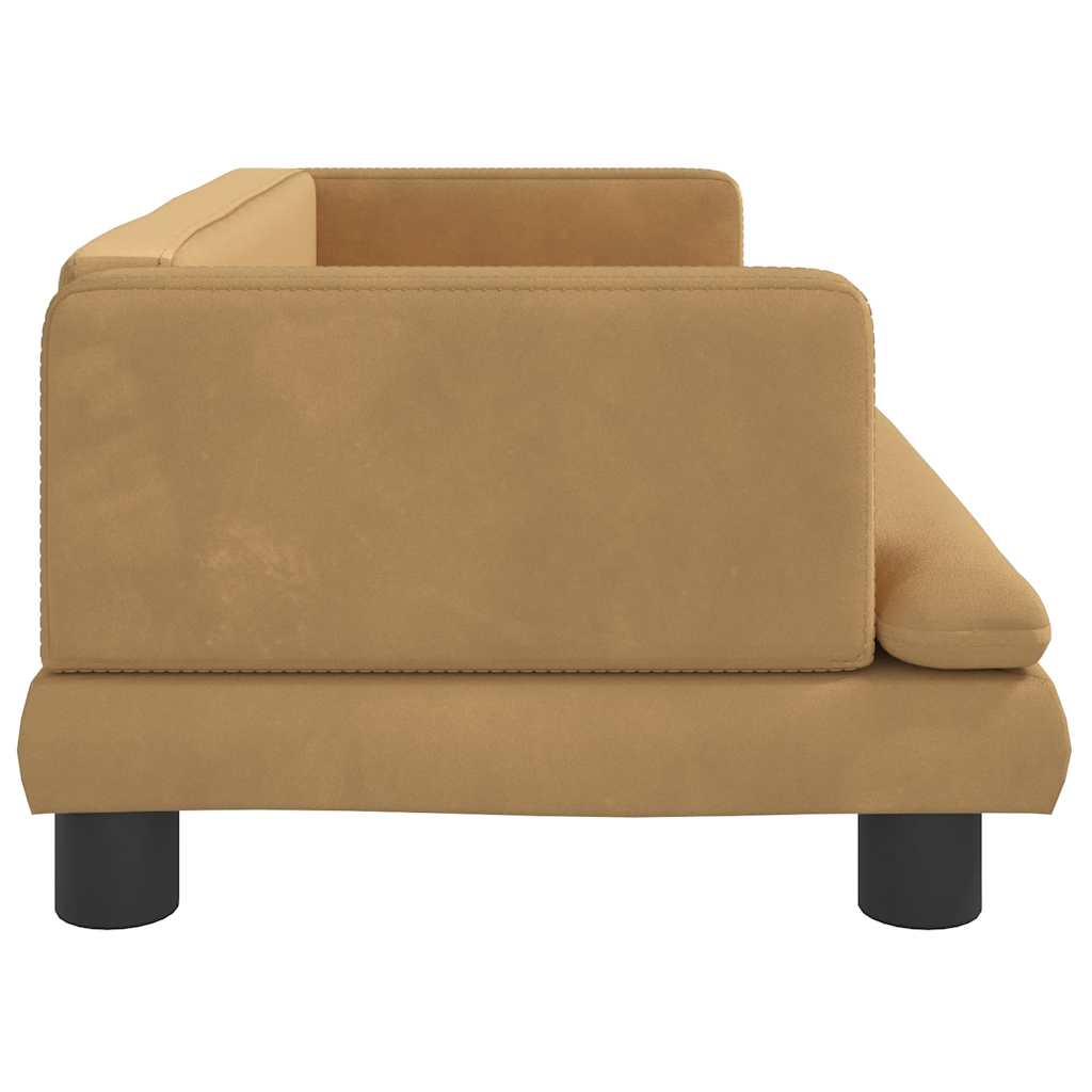 Hundebett Blau 80x45x30 cm Samt
