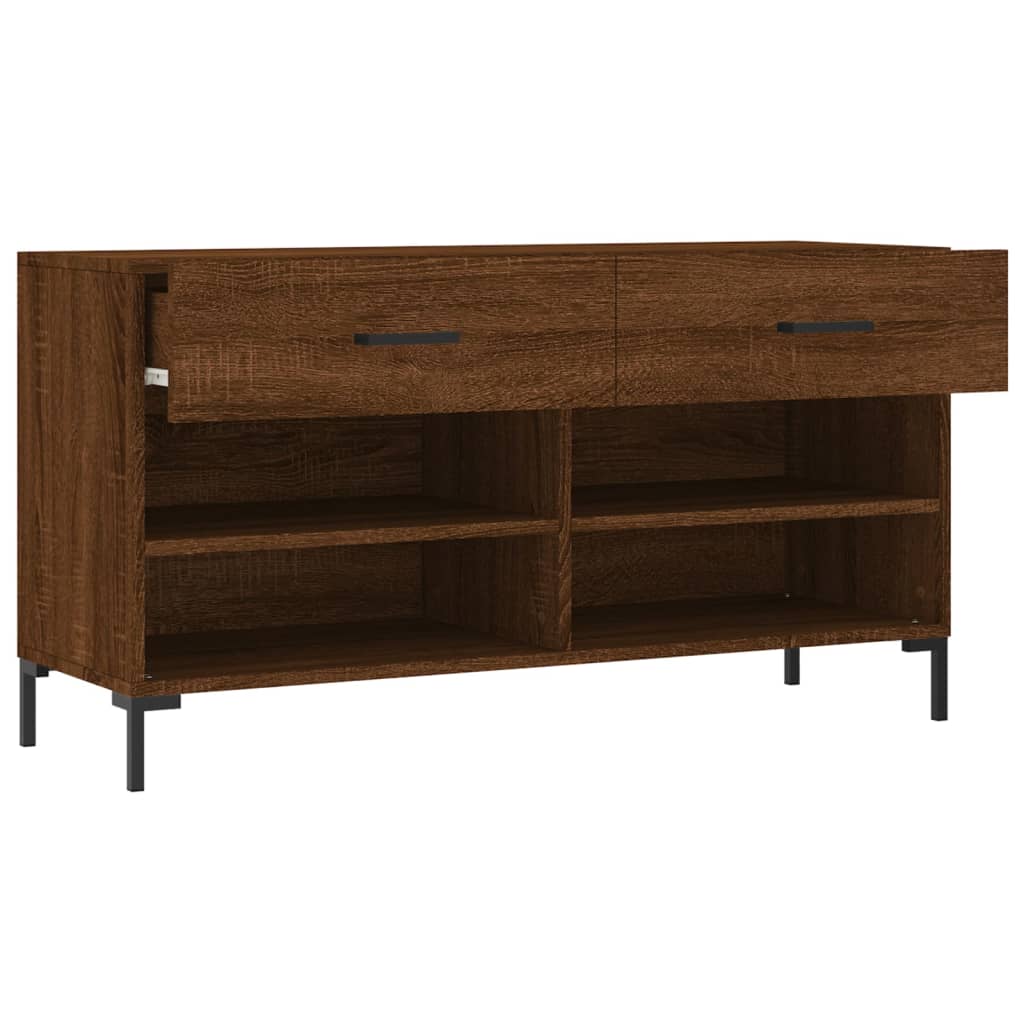 Schuhbank Weiß 102x35x55 cm Holzwerkstoff