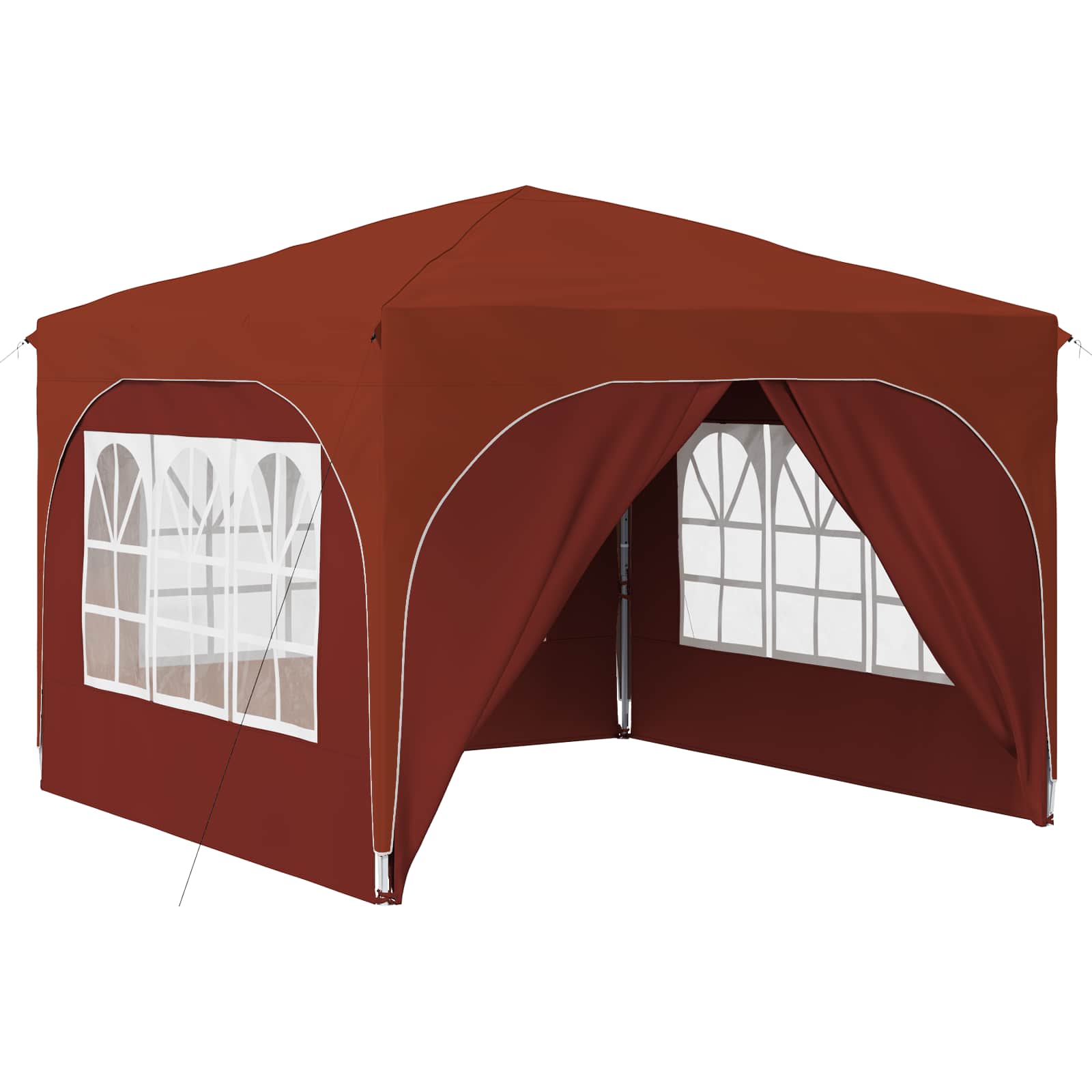 Pop-up Partyzelt 290 x 290 x 245 cm Creme