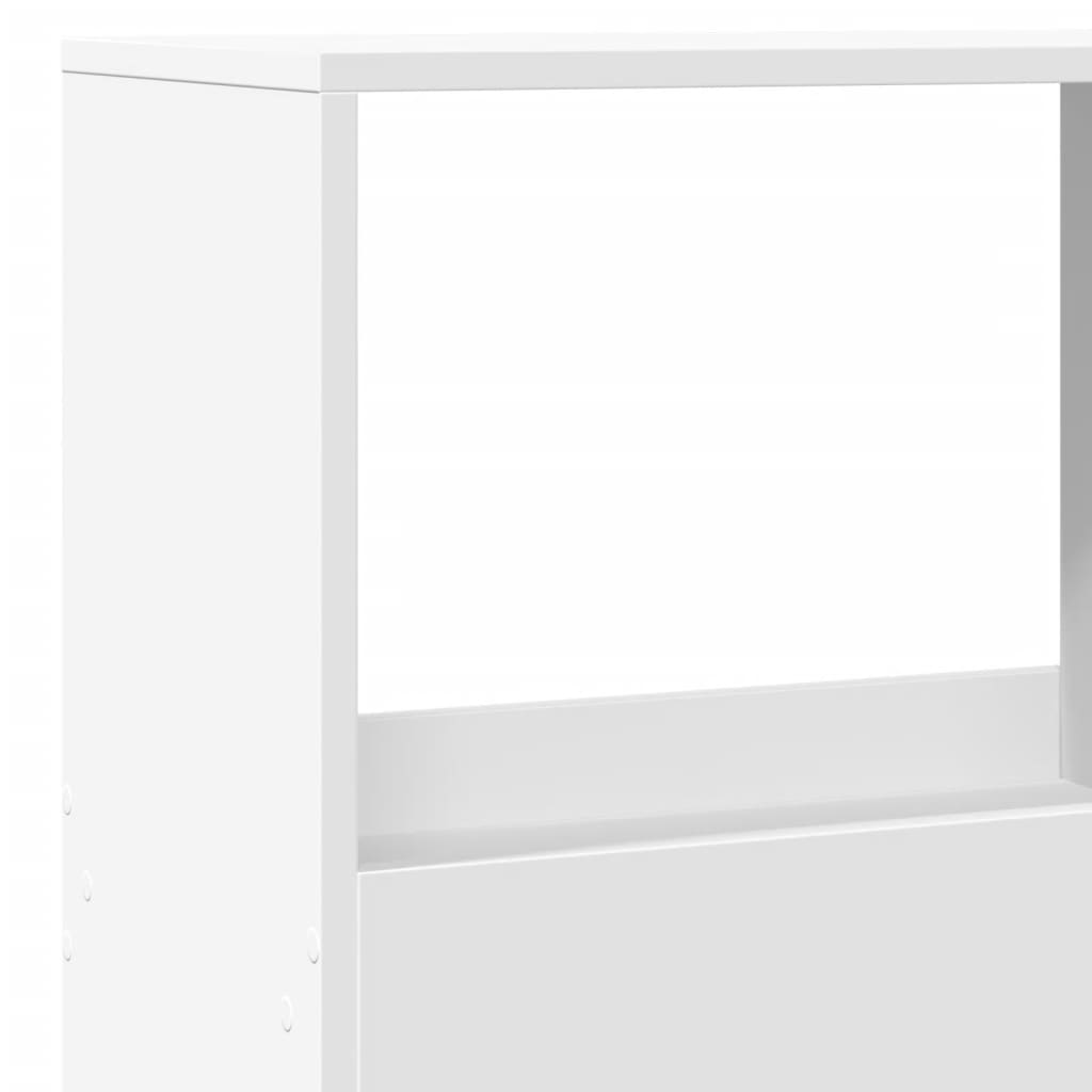 Bücherregal Weiß 100x33x135 cm Holzwerkstoff
