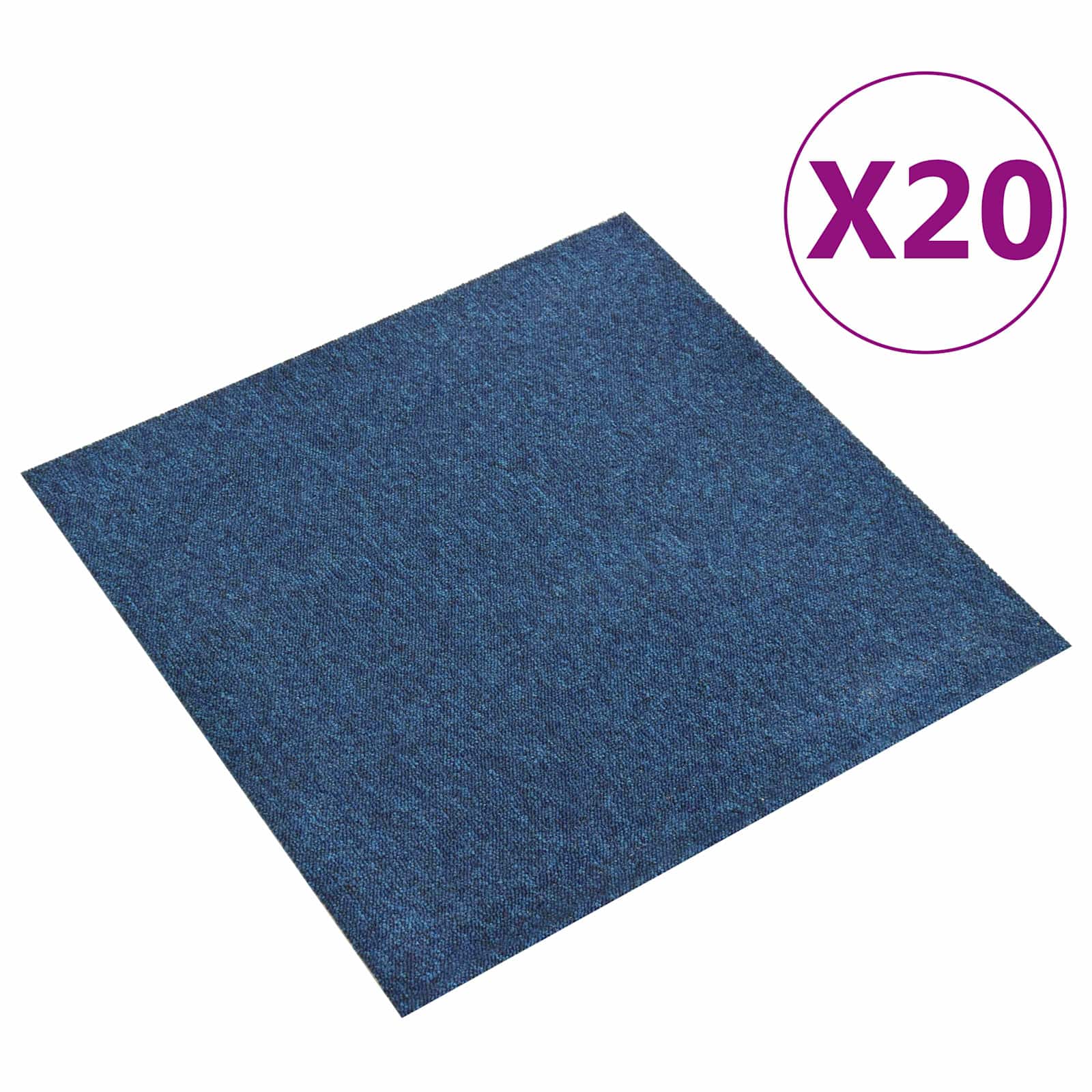 Teppich 20 pcs Gestreiftes Anthrazit 50 x 50 cm