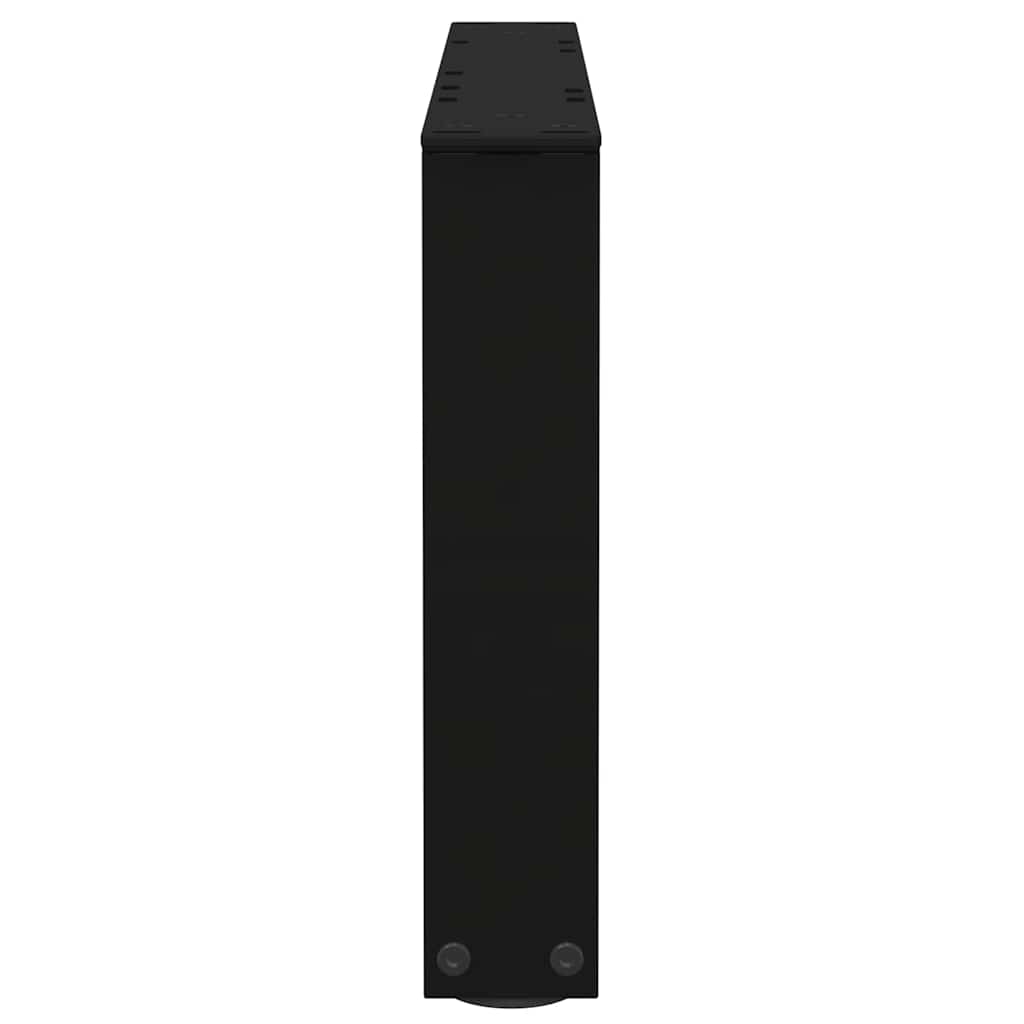Couchtischbeine V-Form 2 Stück Schwarz 30x(30-31,3) cm Stahl