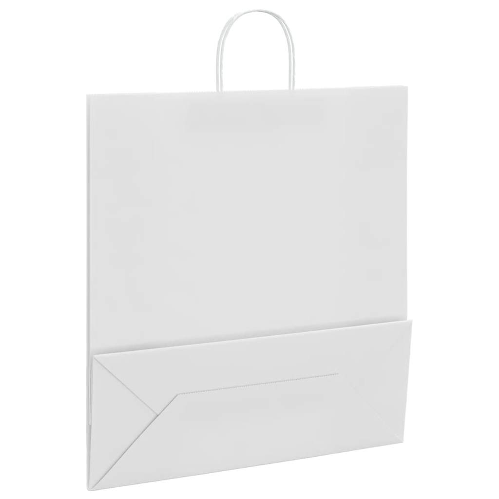 Papiertragetaschen 50 Stk. mit Henkeln Braun 21x11x36 cm
