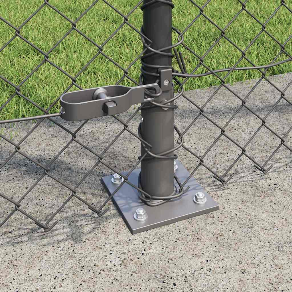 Outdoor Kettenglied-Zaun Erdfixierung 10 x 0,4 m Grün Netz