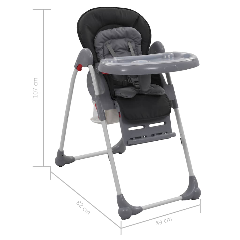 Baby-Hochstuhl Grau