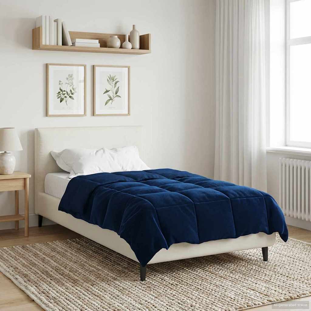 Winterbettdecke Gepolstert Anthrazit 240 x 260 cm Mikrofaser