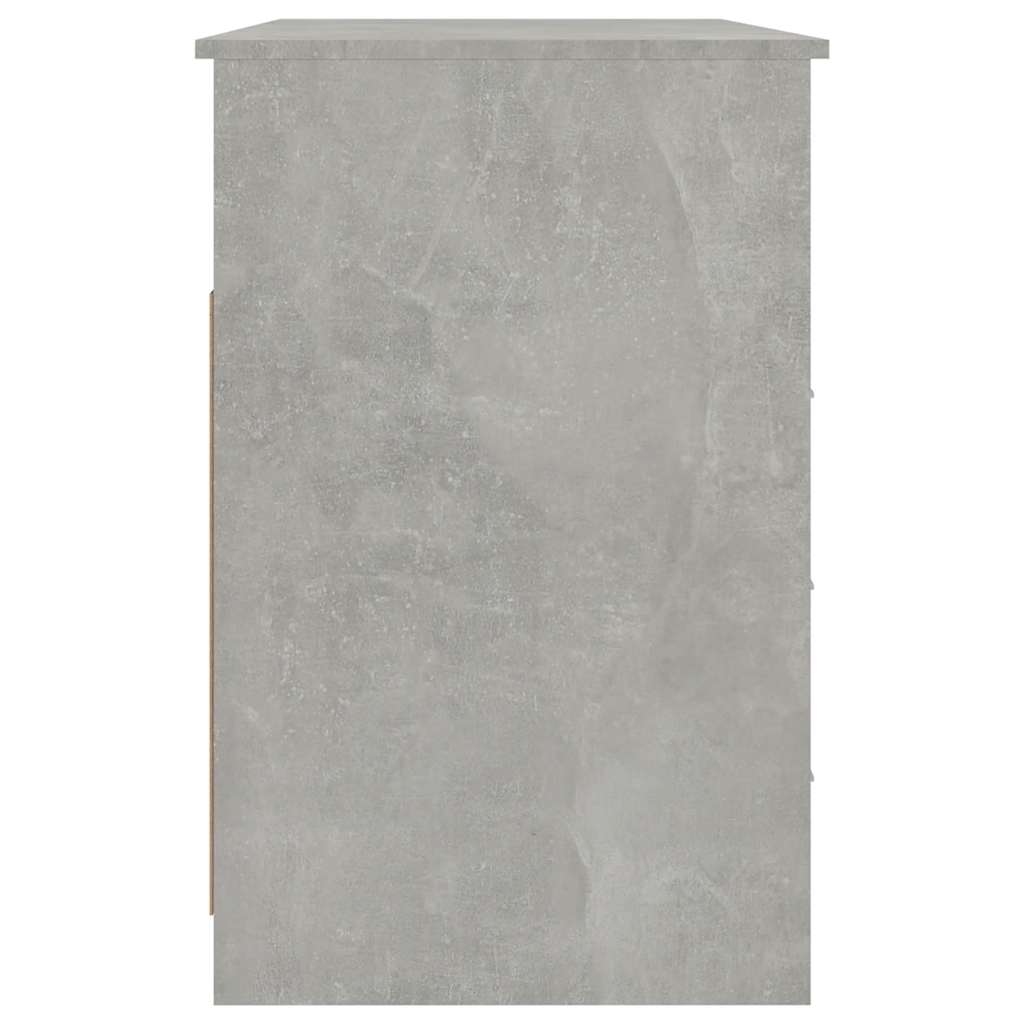 Schreibtisch mit Schubladen Weiß 102x50x76 cm Holzwerkstoff