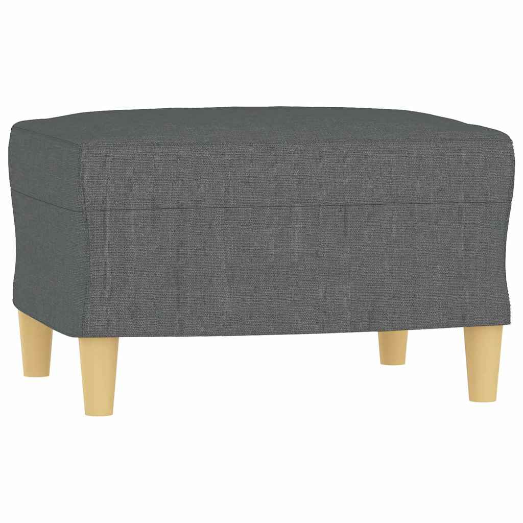Fußhocker Hellgrau 60x50x41 cm Stoff