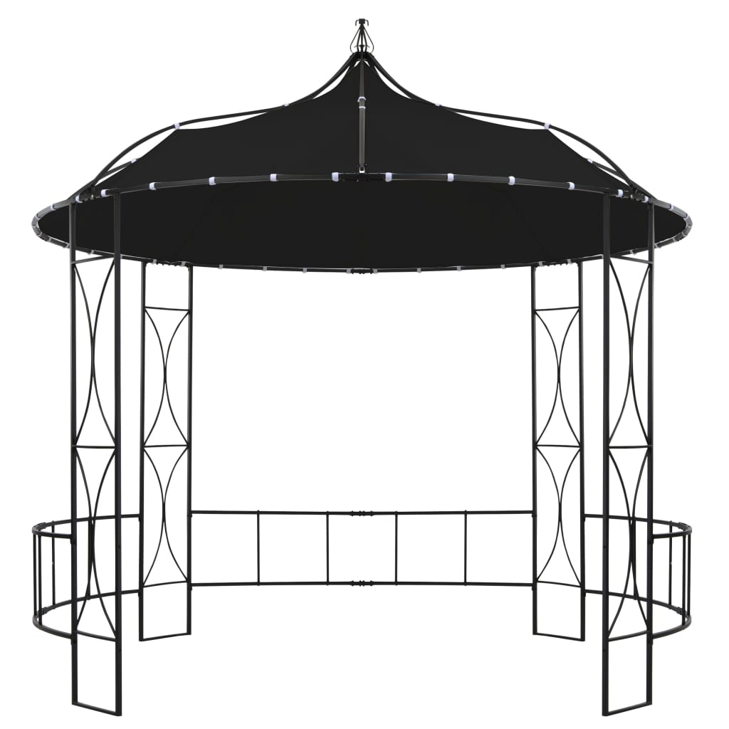 Pavillon 300 x 290 cm Weiß Rund