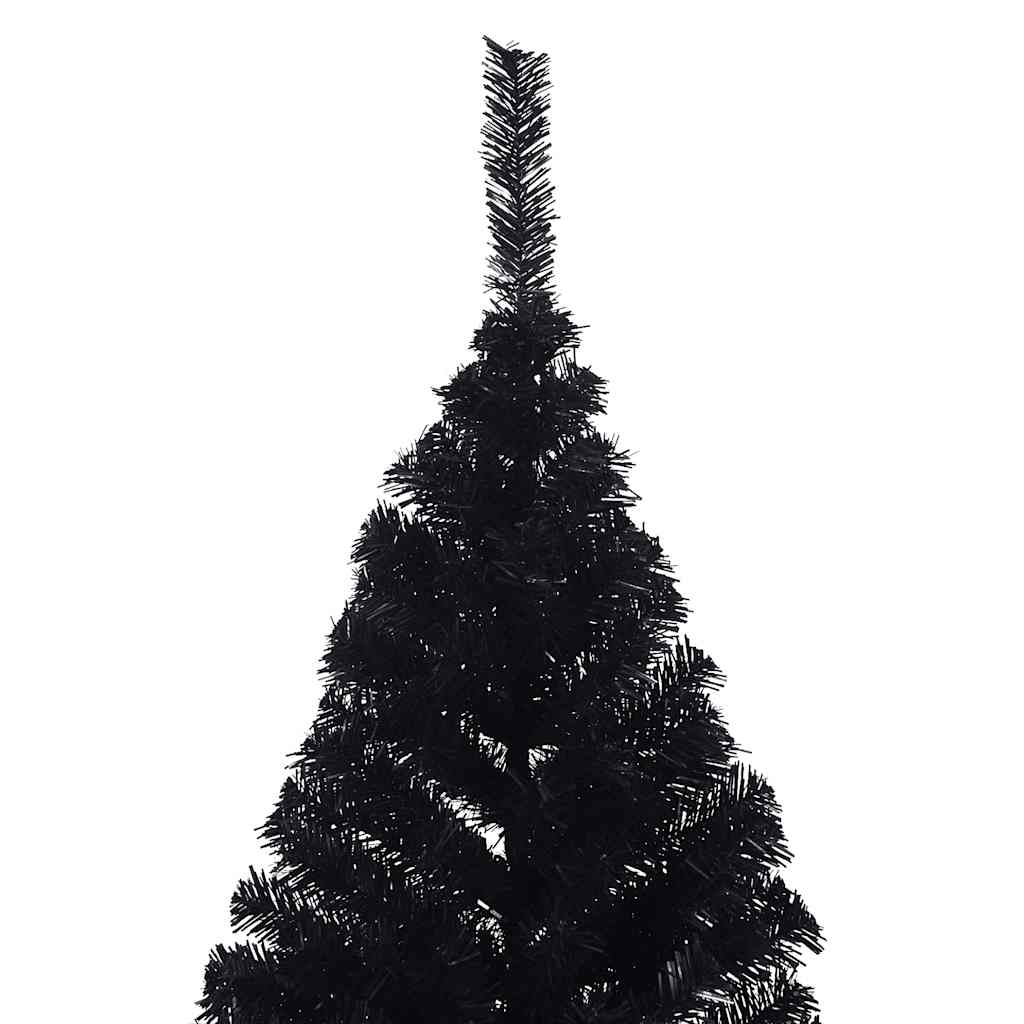 Künstlicher Halb-Weihnachtsbaum mit Ständer Grün 150 cm PVC