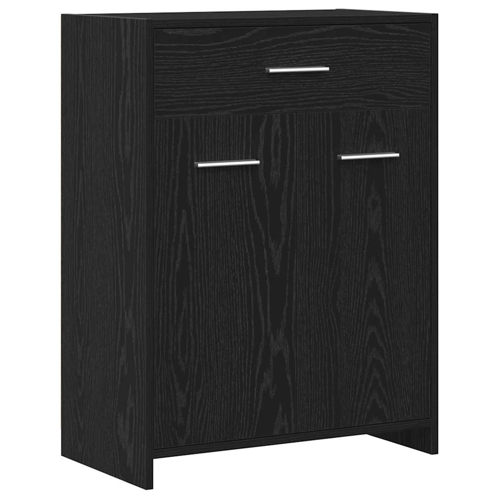 Badezimmerschrank Weiß 60x33x80 cm Holzwerkstoff