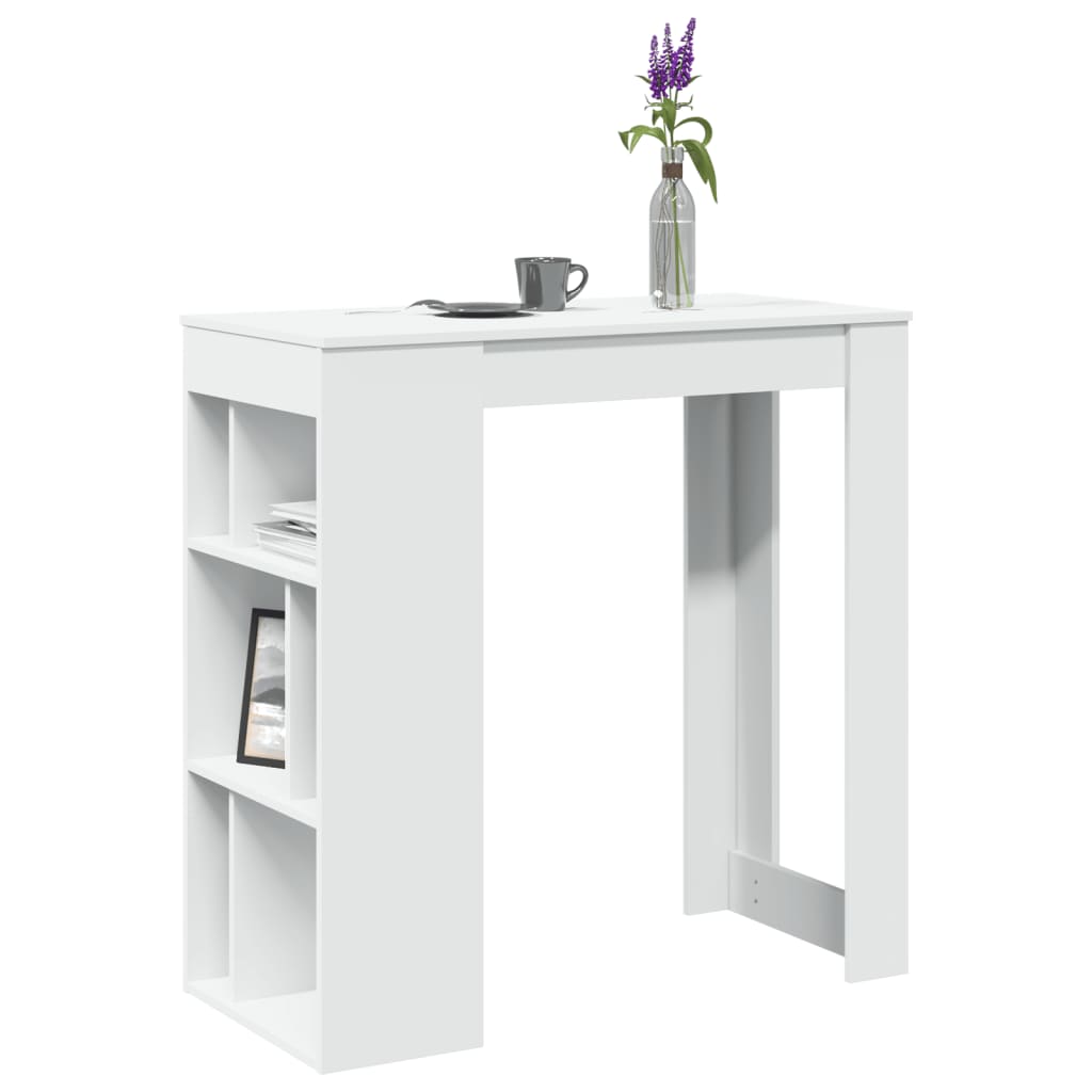 Bartisch Schwarz Eichen-Optik 102 x 50 x 103,5 cm Holzwerkstoff