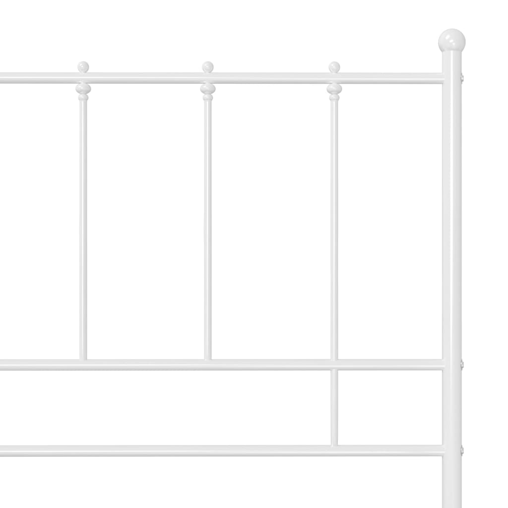 Bett Schwarz Metall 120x200 cm