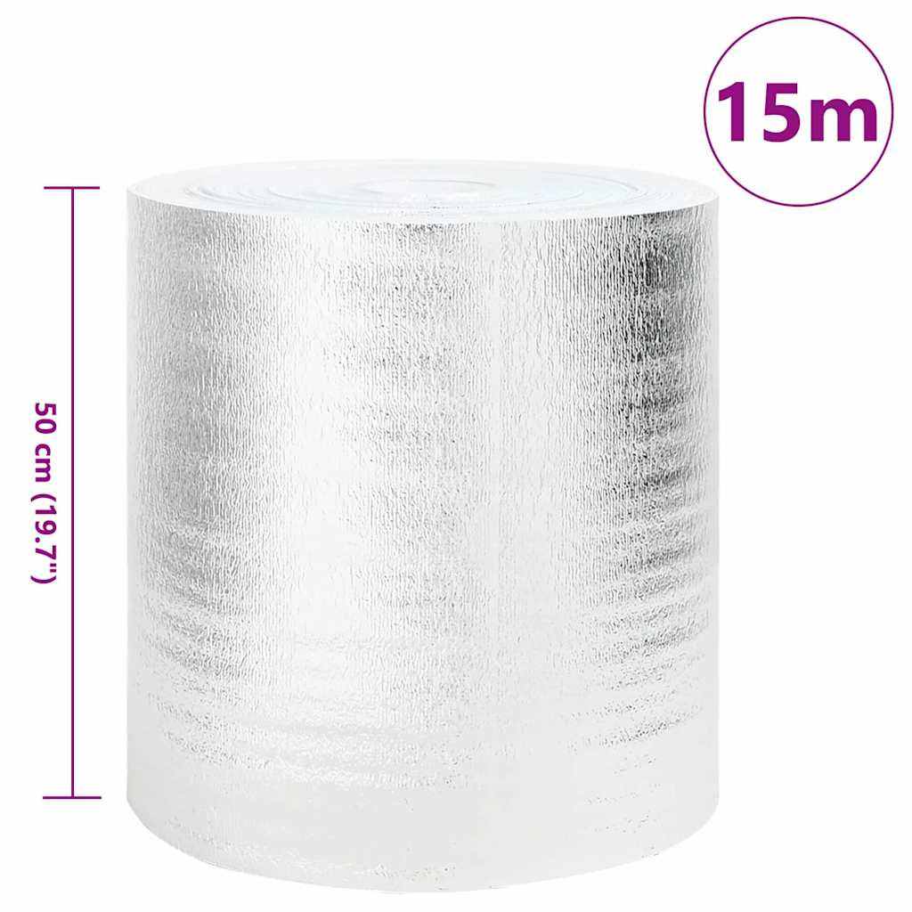 Heizkörper-Reflektorfolie Silber 5 x 0,5 m Polyethylen
