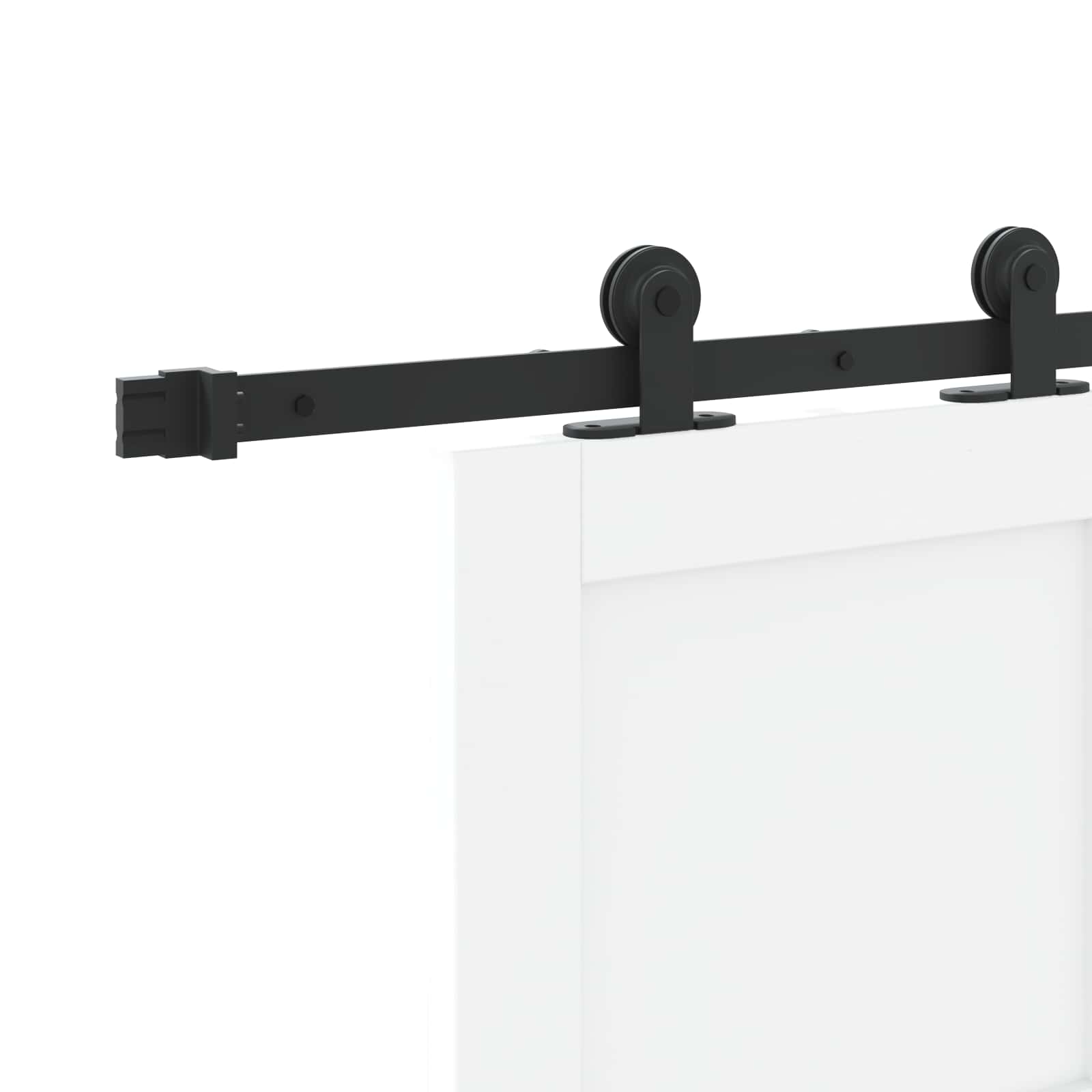 Schiebetür Natürlich und Schwarz 61 x 198,5 cm