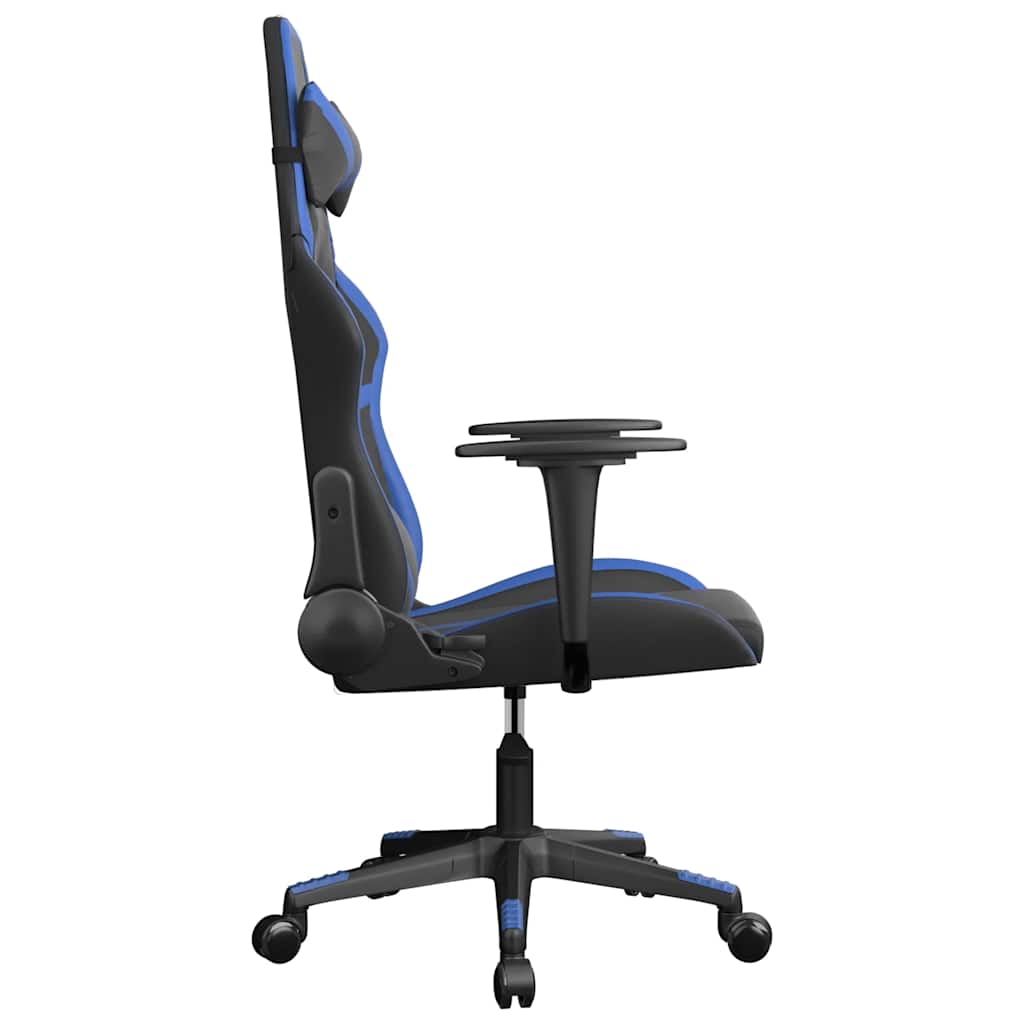 Gaming-Stuhl mit Massagefunktion Schwarz und Grün Kunstleder