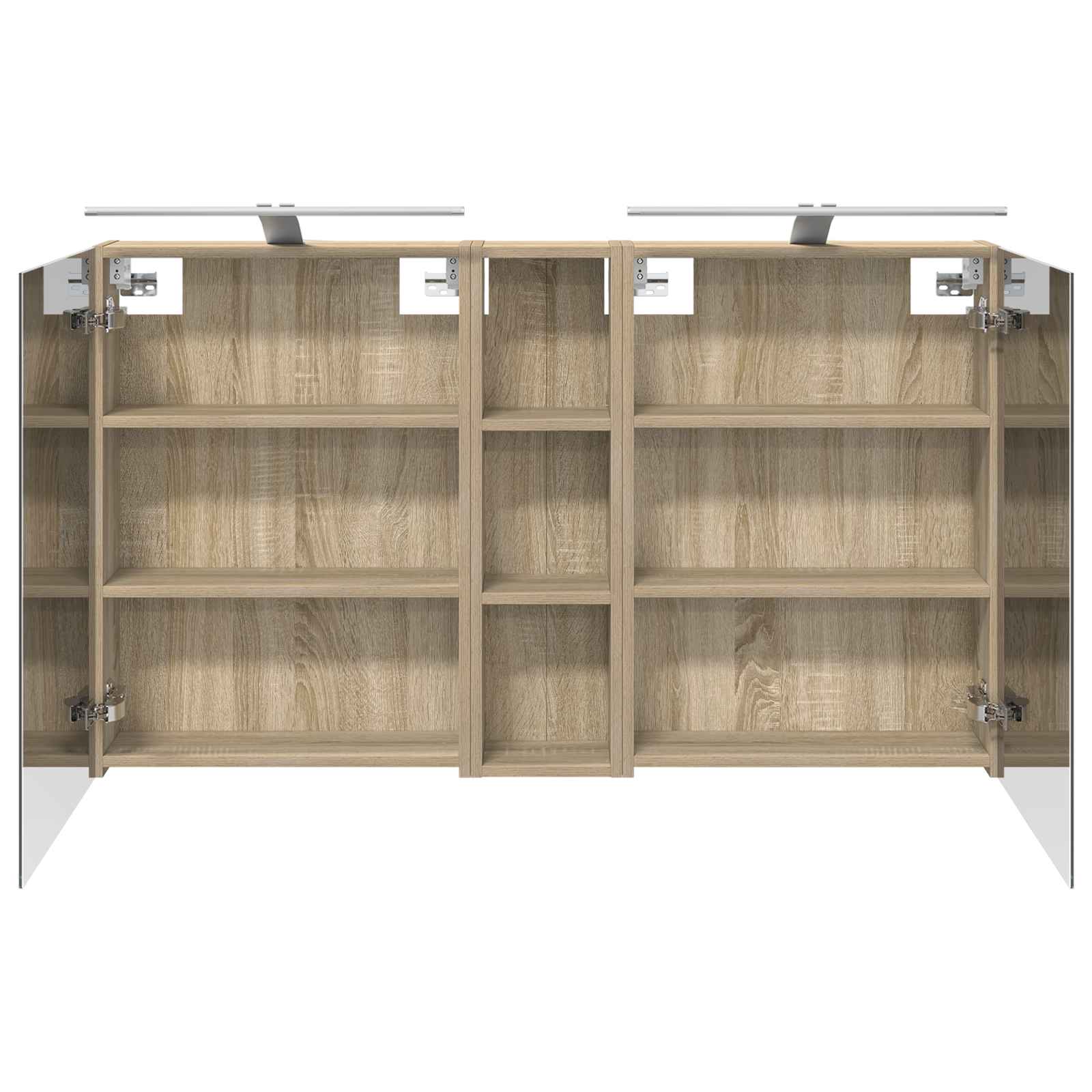 Badezimmerschrank-Set 3 pcs 80 x 10,5 x 50 cm Holzwerkstoff