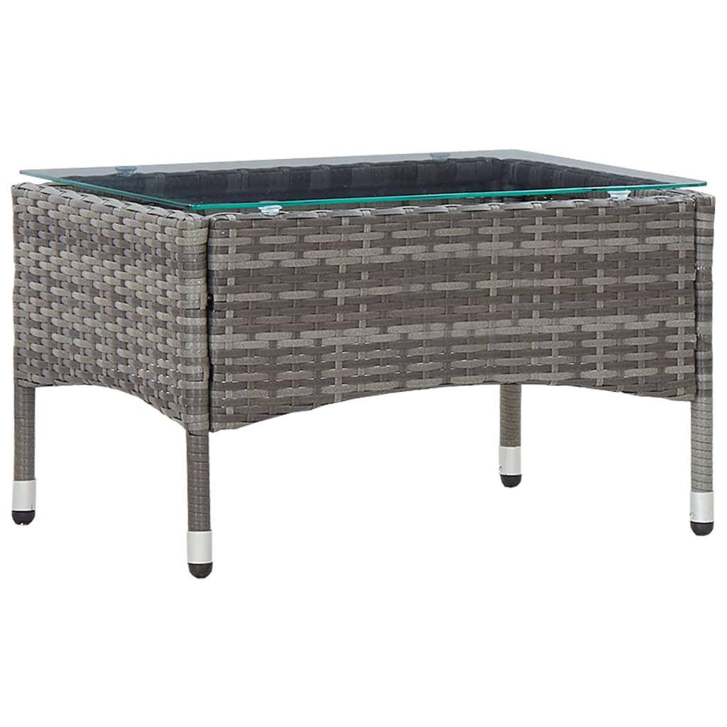 Couchtisch Braun 60x40x36 cm Poly Rattan