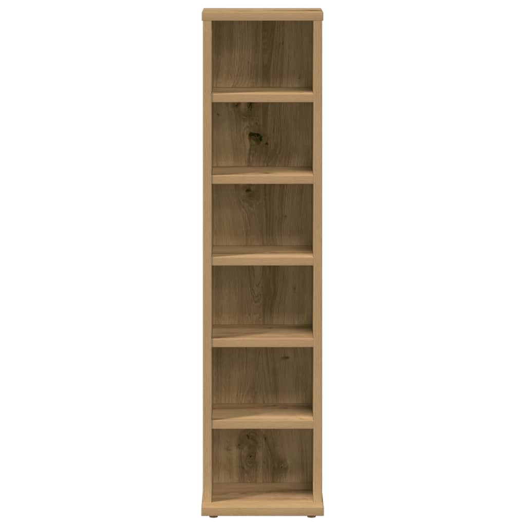 CD-Schrank Weiß 21x20x88 cm Holzwerkstoff