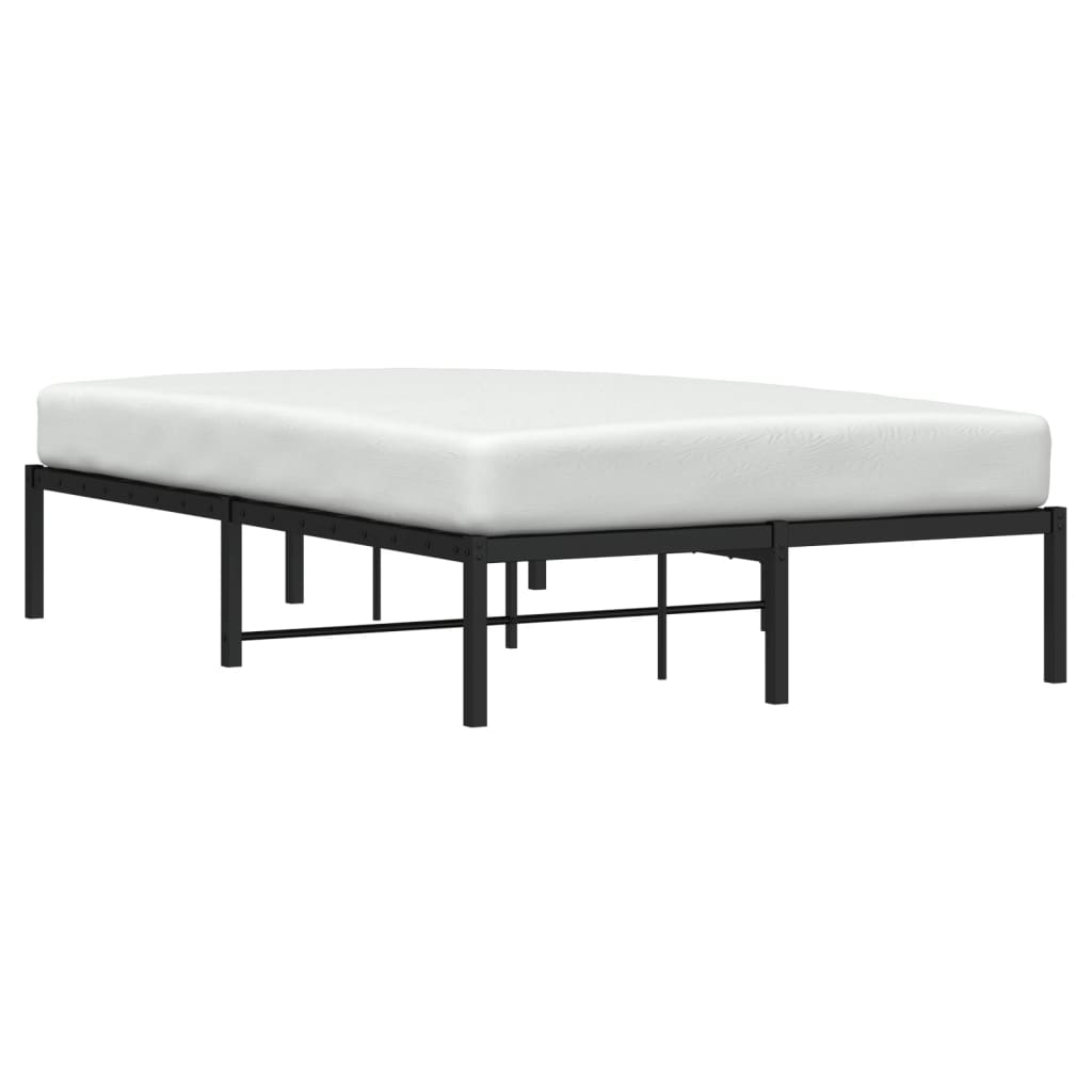 Bettgestell Metall Schwarz 75x190 cm