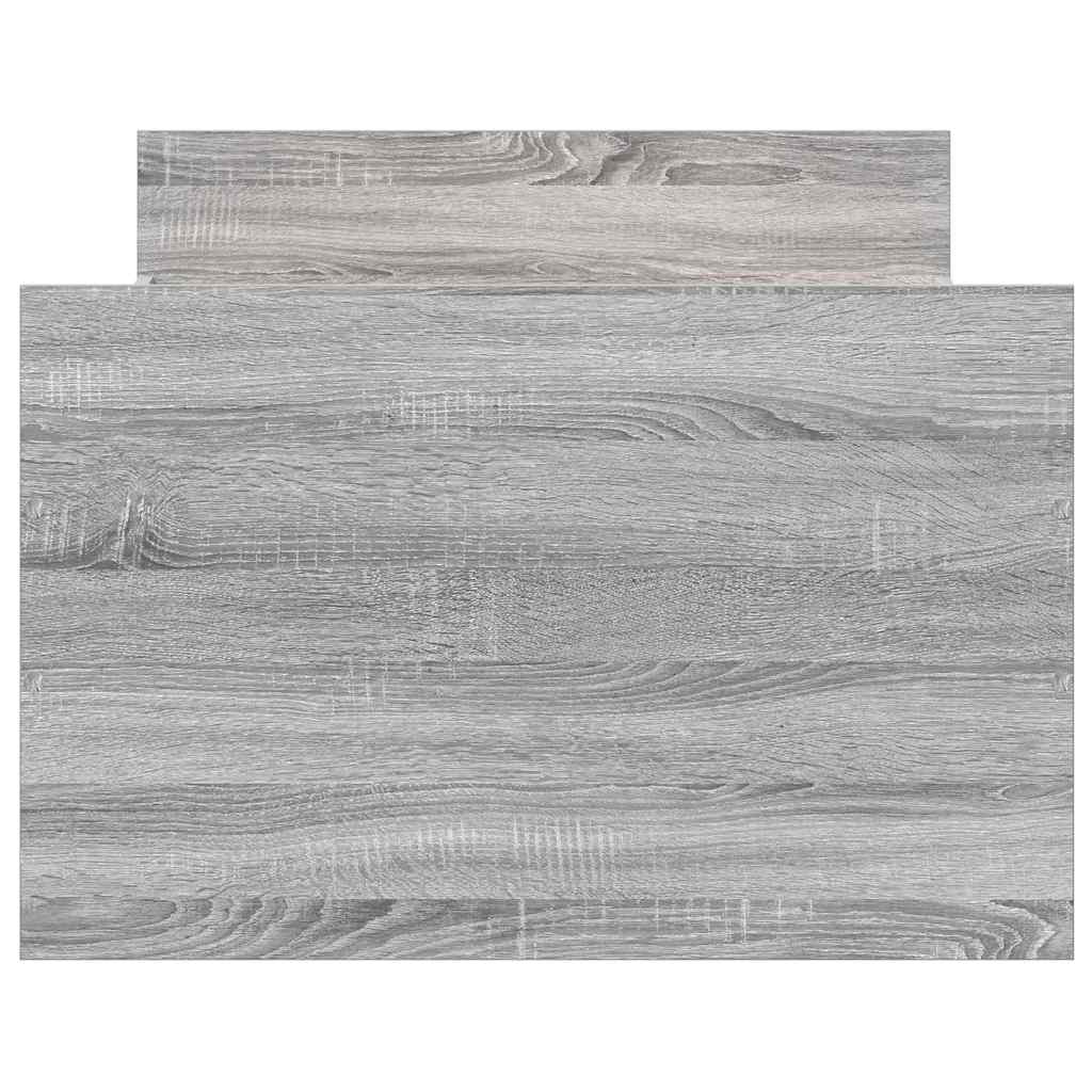 Bettgestell mit Kopf- und Fußteil Weiß 100x200 cm