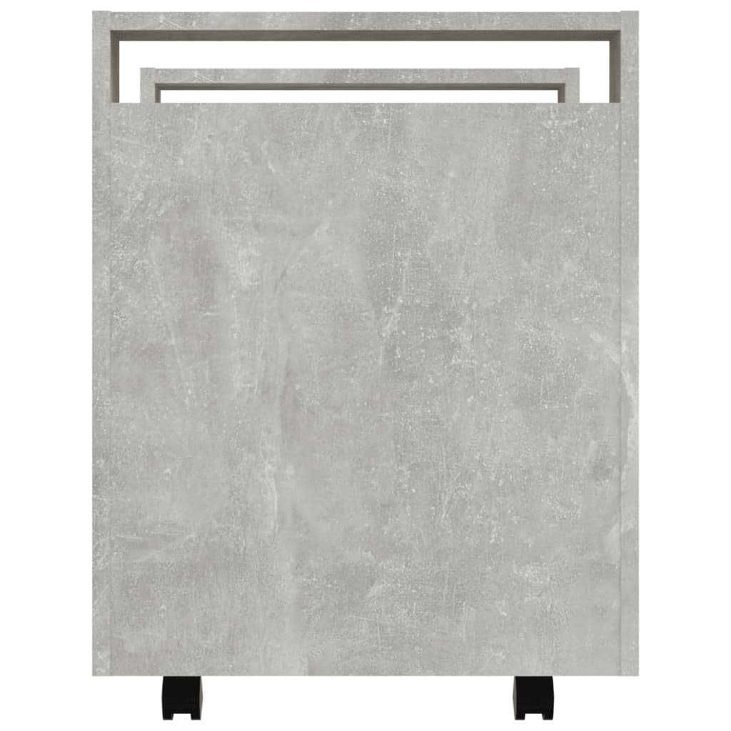 Bürowagen Weiß 60x45x60 cm Holzwerkstoff