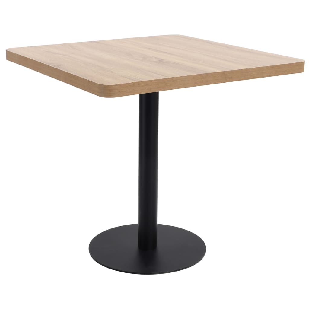 Bistrotisch Hellbraun 50x50 cm MDF