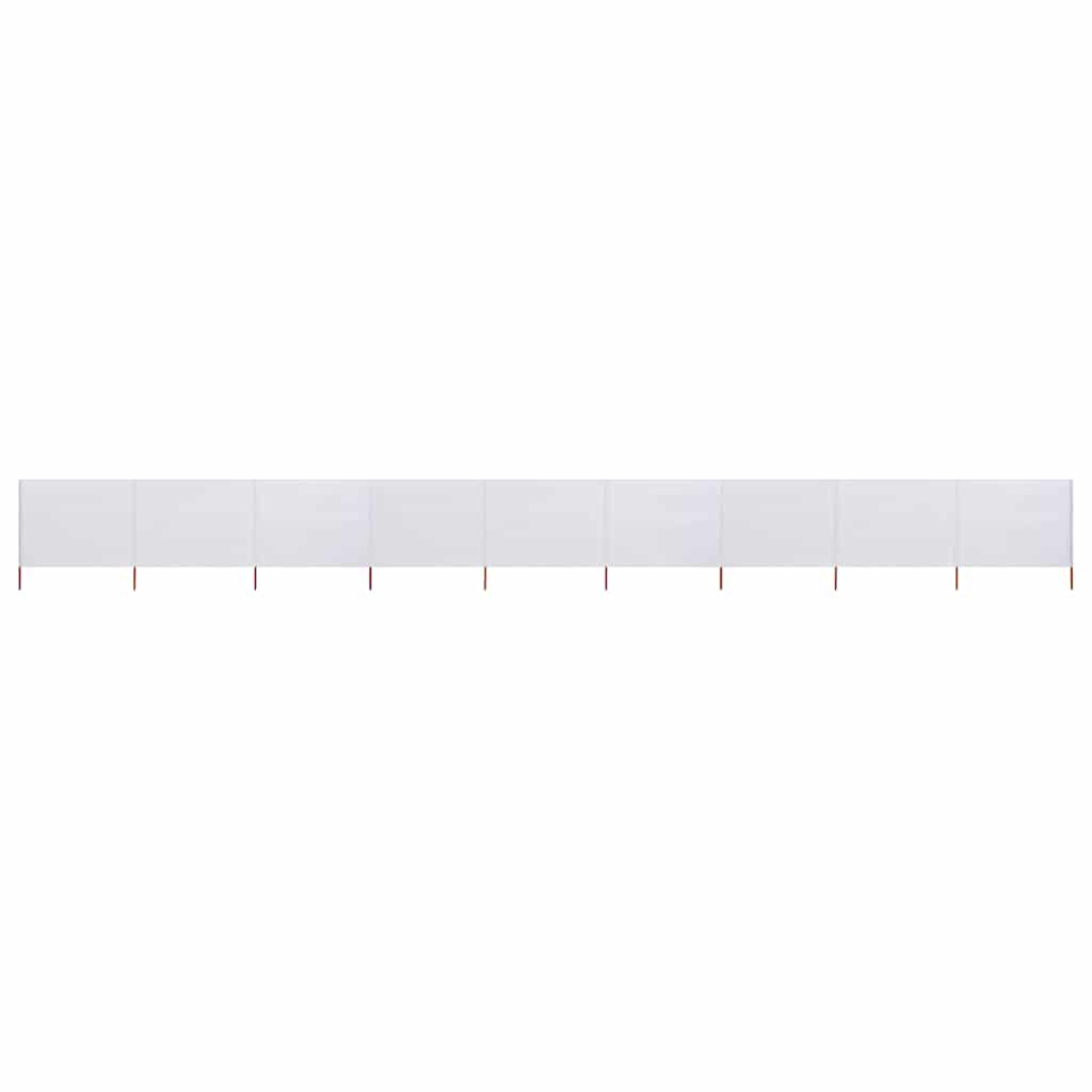 3-teiliges Windschutzgewebe 400 x 120 cm Weiß