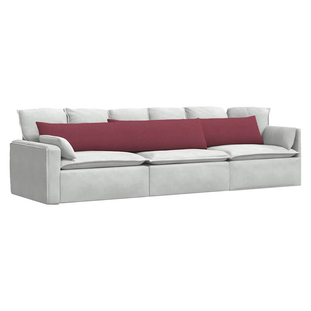 Sofakissen 2 pcs Hellgrau 50 x 30 cm Stoff