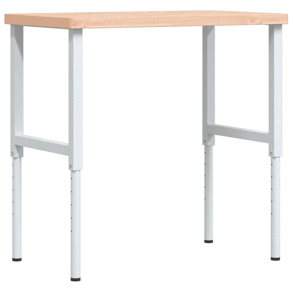 Werkbank 100x60x(71,5-98) cm Massivholz Buche Rechteckig