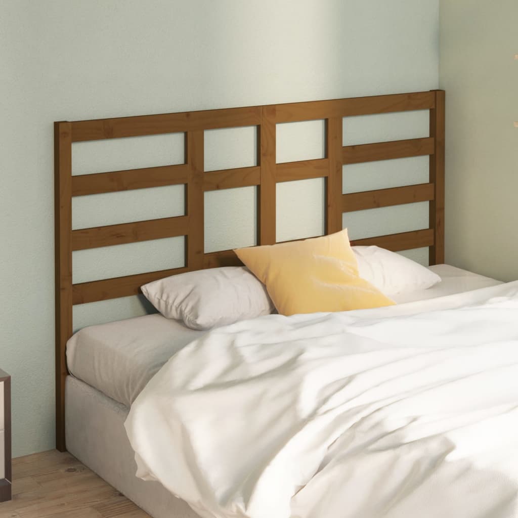 Bett-Kopfteil Grau 81x4x104 cm Massivholz Kiefer