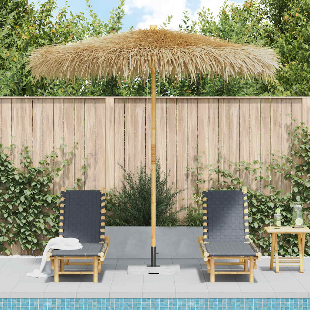Tiki-Schirm mit Bananenblatt-Dach 150 cm Bambus